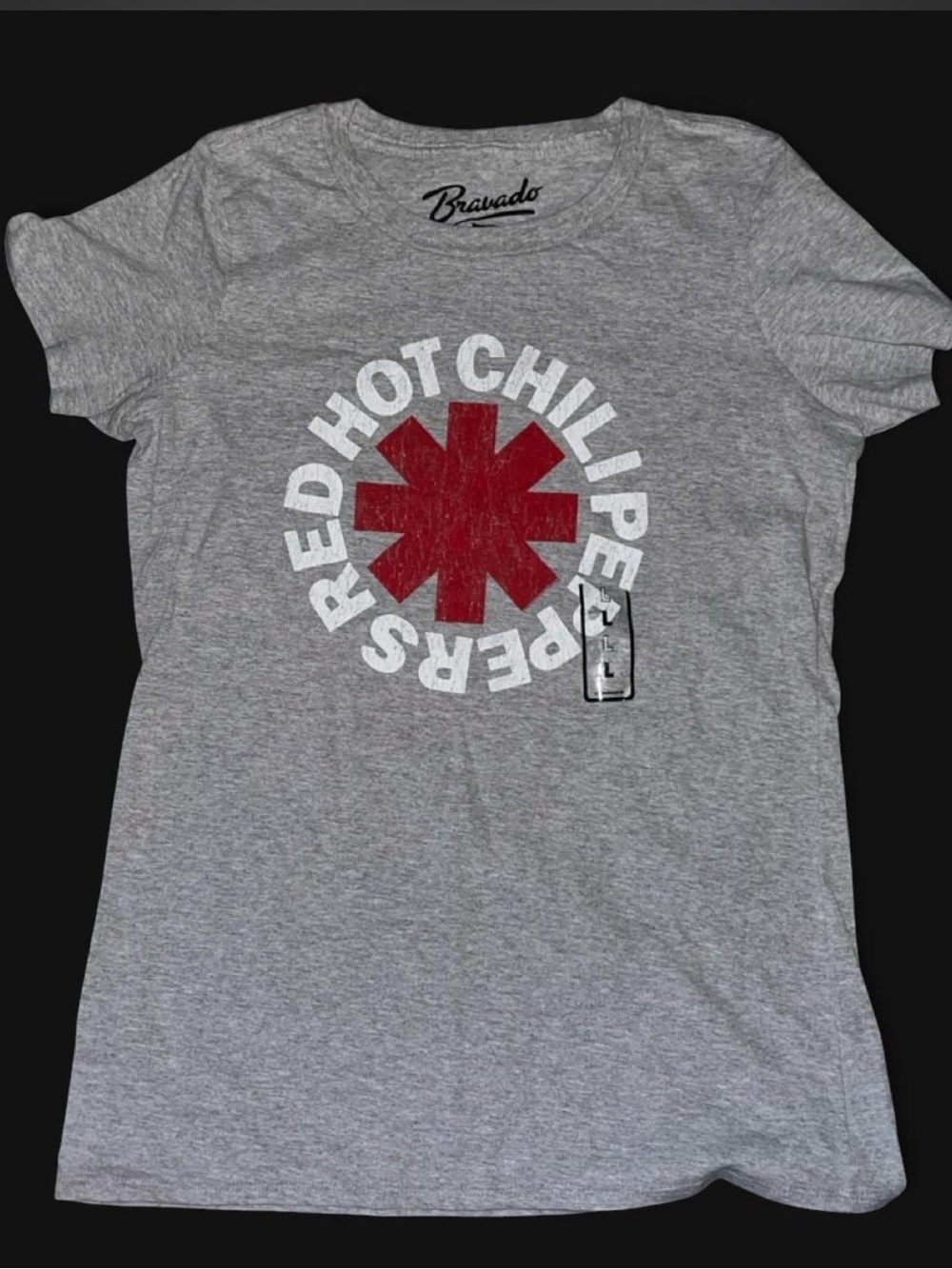 NWT Bravado Gray Red Hot Chili Peppers Logo Tee size M